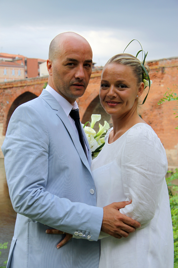 Devant le pont d'Albi