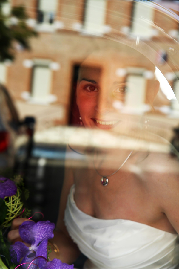 Photographe mariage Fronton / reflet de la mariée