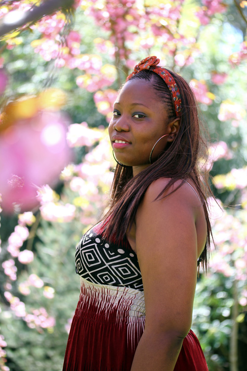 Séance photo jardin japonais, cerisier en fleur