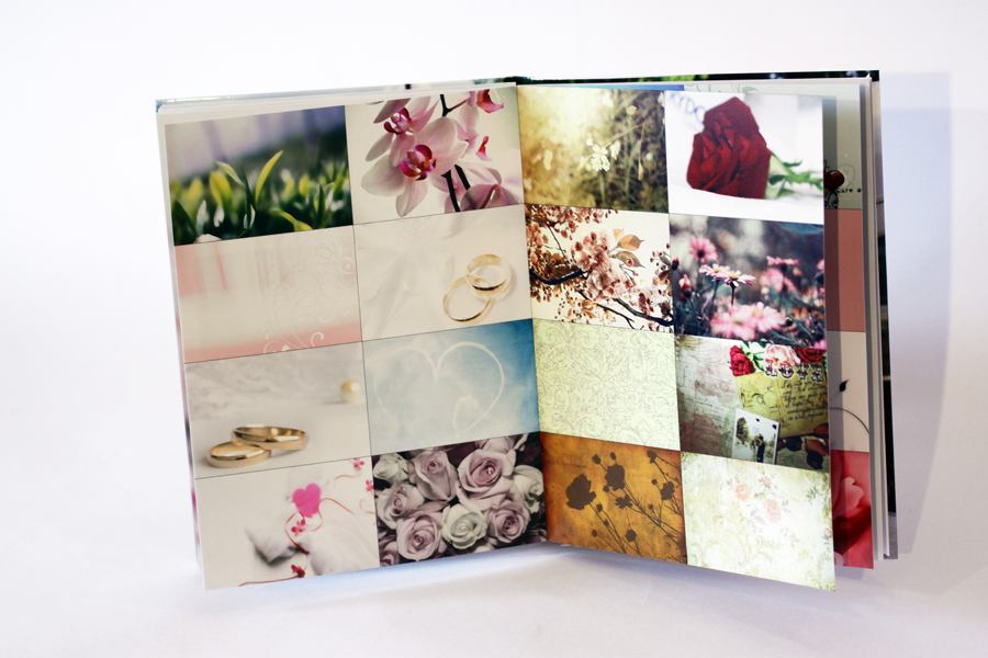 Livre photo, page arrière-plans