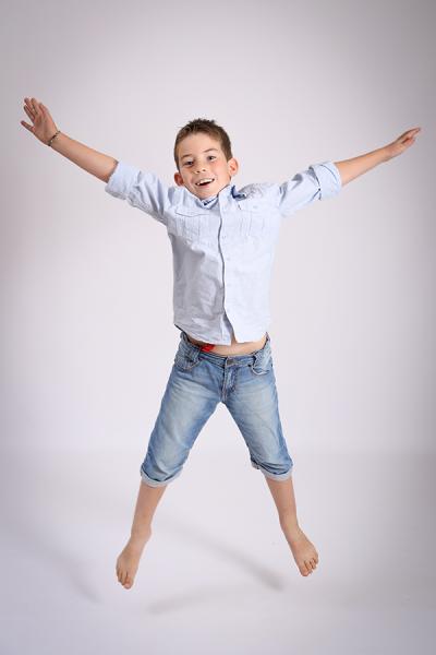 portraits d'enfants en studio